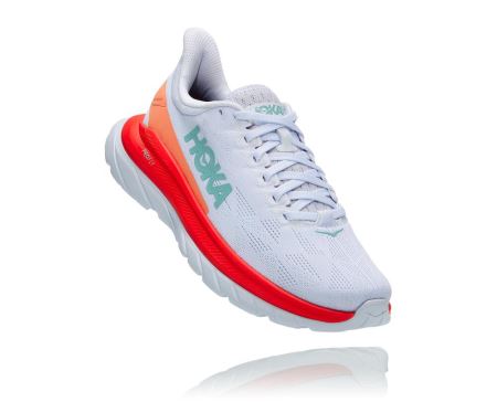 Hoka Mach 4 Dama - Adidasi Alergare Pe Drum Albi | RO-J5qmSPJ